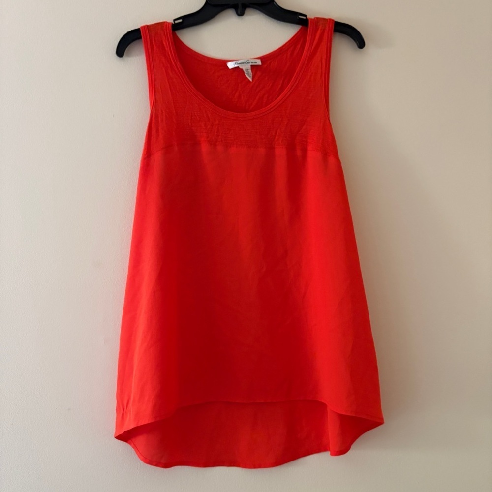 Kenneth Cole New York Red High Low Tank Top Sleeveless Blouse Women’s M